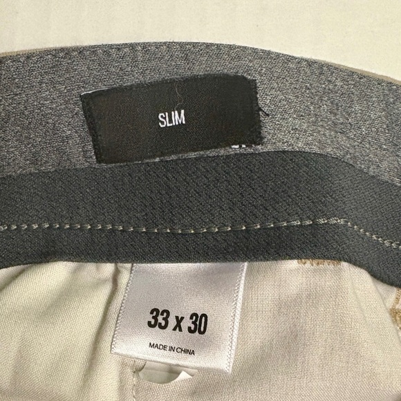 Express Men’s Slim Fit Khaki Chinos - 33x30 - Picture 4 of 4